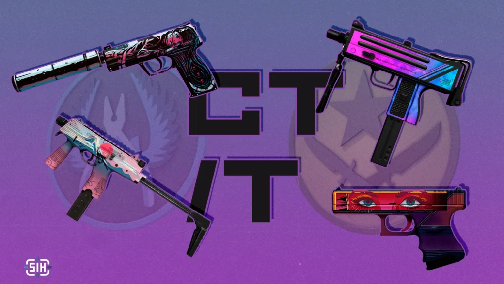 Assemble a purple set of CS2 skins for CT and T sides for just $100