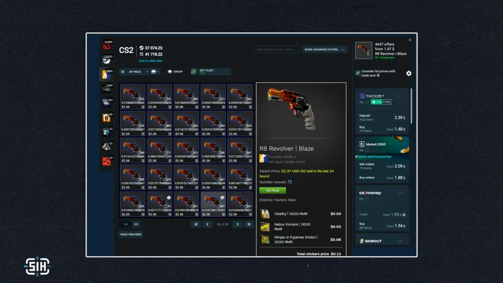 R8 Revolver | Blaze (Factory New) — $2.37