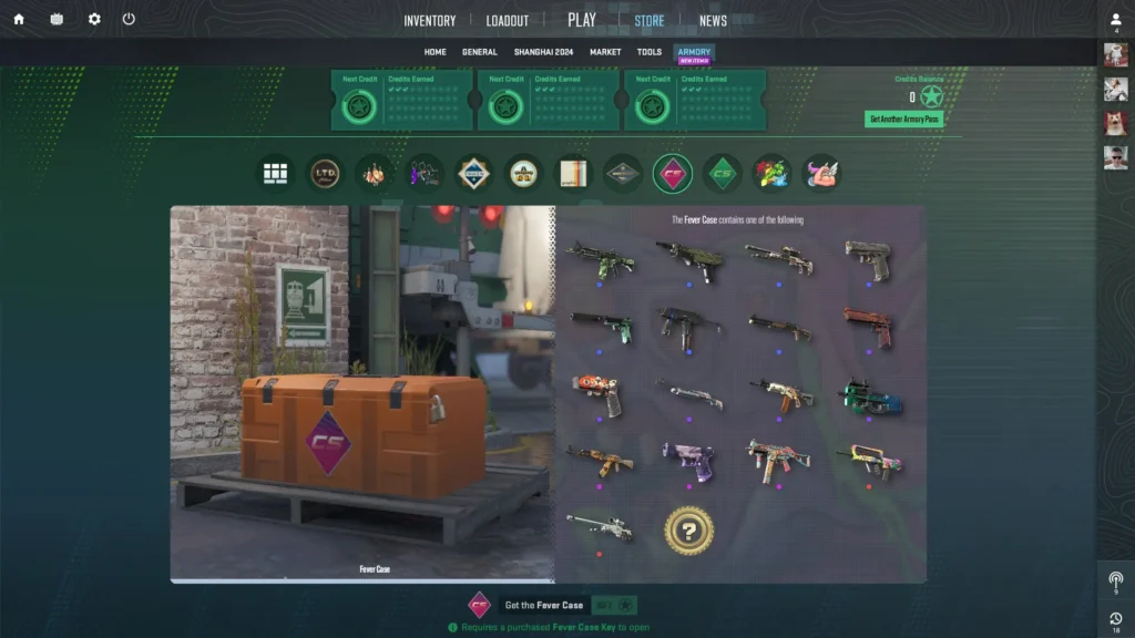 Arsenal Expansion with an Abundance of Skins