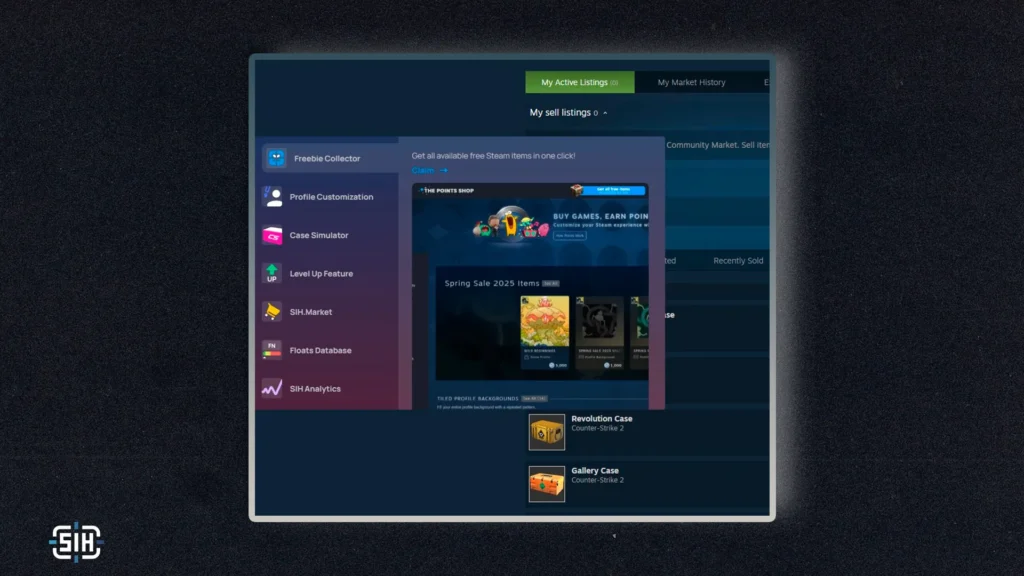 Quick Access and New SIH Menu